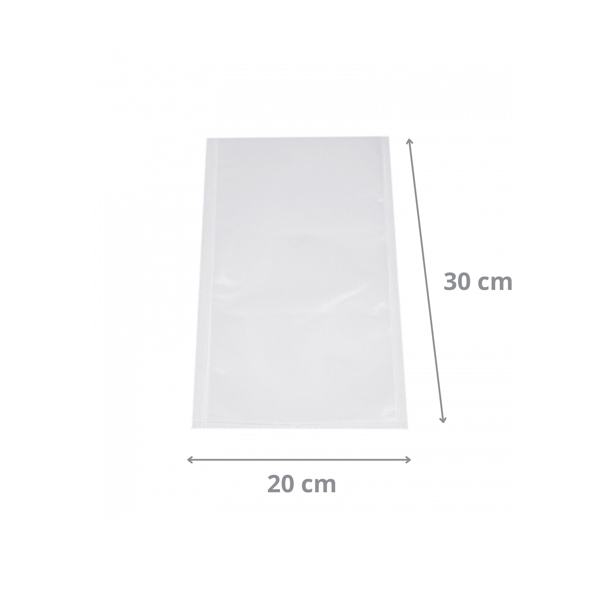 Sac Sous-Vide 20x30 cm en Plastique Transparent 90 Microns